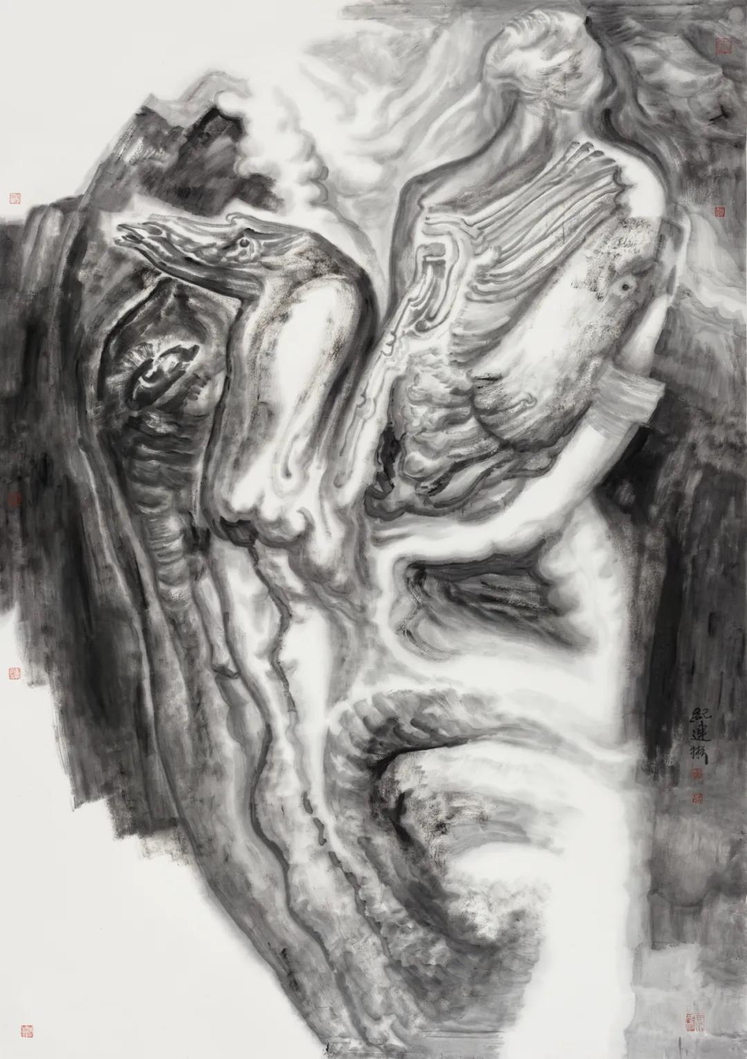 展讯 | 大道不孤——中国国家画院中青年艺术家邀请展：凝雲造夢 · 纪连彬水墨艺术展-图片3