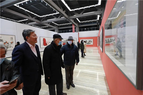 66dce203dc924375b15431bf63b37168 庆祝中国国家画院成立四十周年 | 天下大同——中国国家画院研究员国风堂雅集美术作品展开幕式在京举办-图片9