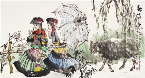 f4c5dbf2e3894feabe20d8a8113a85b9 庆祝中国国家画院成立四十周年 | 天下大同——中国国家画院研究员国风堂雅集美术作品展开幕式在京举办-图片16