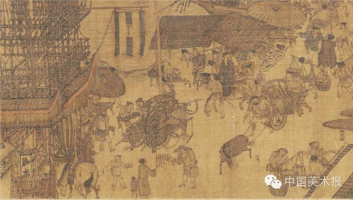 9d4a9ef570234e32bb65886e647ec0e8 中国美术报·名画背后 | 余辉:揭开张择端《清明上河图》的画外之意-图片12