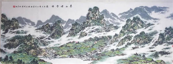 6b70b-a16cb4e1f23f4ca7926e7f25a82714f8 滇山云水,彩墨蕴生机–访著名山水画家周璞-图片4