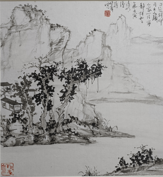 768af1d54e474c0cac750e0a3bbd7a7f 蒋旭峰“率真淳厚”山水画展在东钱湖举行-图片2