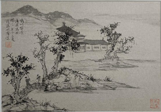 ecc7a9ca4057419d9bc7e12d154ba5f0 蒋旭峰“率真淳厚”山水画展在东钱湖举行-图片2